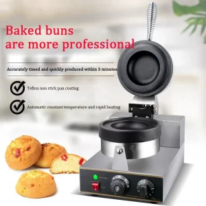 Electric Digital UFO Ice Cream Hamburger Pie Maker Stainless Steel Small Burger Panini Pan Cake Making Machine Kitchen Appliance