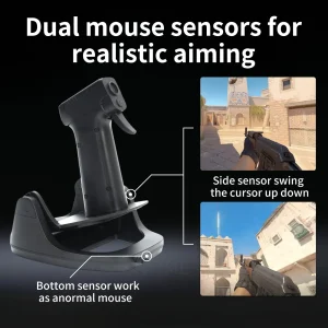 Gun Mouse FPS Game Pistol Handle Grip Wired Peripherals Pc Custom Gamer Accessories Shooting Mice