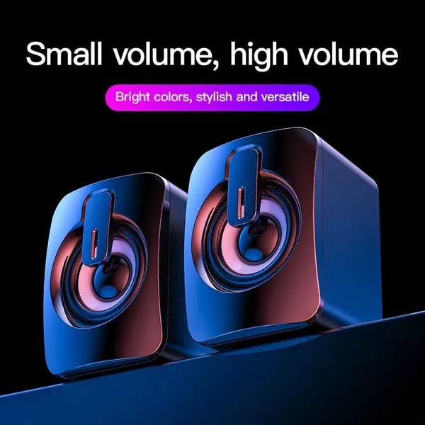 Computer audio desktop home subwoofer Bluetooth small speaker wired USB powered multimedia small sound - Image 3