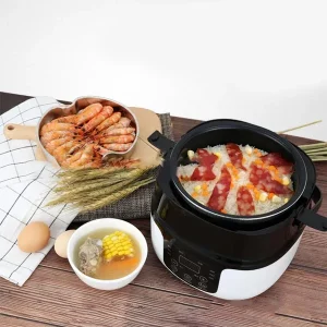 Mini Auto Rice Cooker 12V/24V Portable Electric Home Car Camping Dormitory
