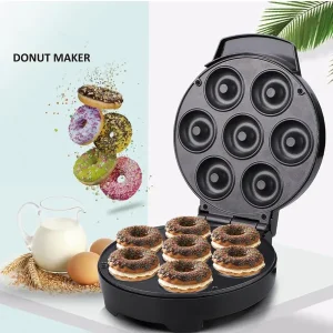 Mini Donut Maker Machine | Home Appliance for American & European Sockets | Quick Breakfast & Snack Maker