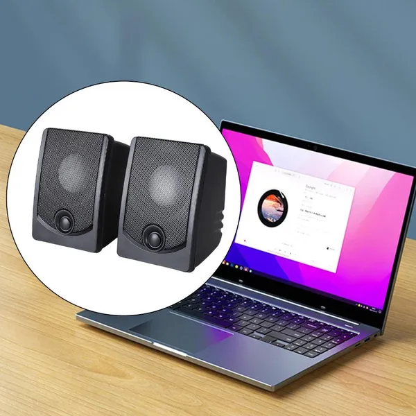 Convenience Desktop PC Speaker 3WComputer Speaker for Sound Output - Image 4