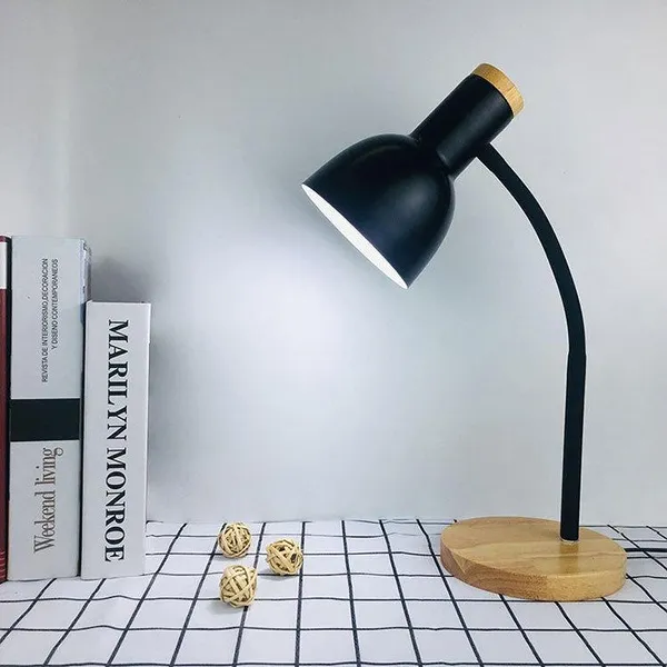 LED Desk Lamp with Adjustable Brightness - Eye Protection Study Light for Bedroom & Office