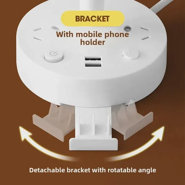 Adjustable LED Desk Lamp with Eye-Care Mode for Study, Home & Dorm Room - Image 4