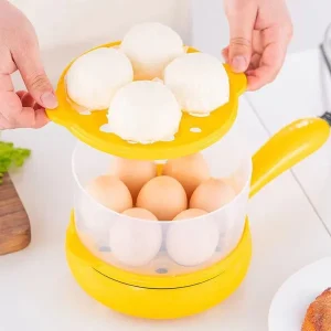 Mini Electric Egg Cooker: Automatic Shut-Off for Boiled, Poached & Steamed Eggs | Perfect for Dorms & Small Kitchens