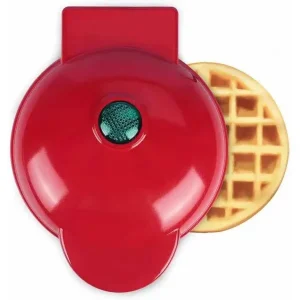 Mini Waffle Maker for Kids - Portable Home Breakfast Machine with Non-Stick Plates