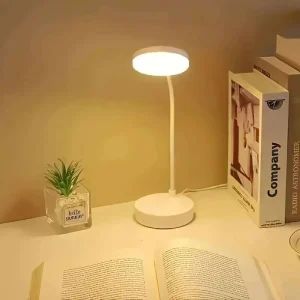 Flexible LED Desk Lamp with 3-Level Dimmer, USB Powered, Eye-Caring, Warm, White Light, Perfect for Home, Office, Reading, Study