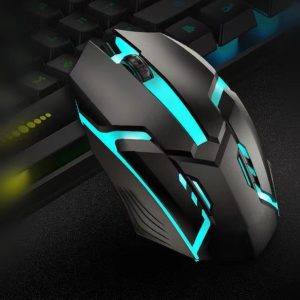 Spot wired mouse, color glowing chicken eating esports office gaming mouse