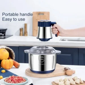 5L Electric Meat Grinders Food Crusher Stainless Steel Multifunctional Vegetable Slicer Processor Chopper Kitchen Appliances
