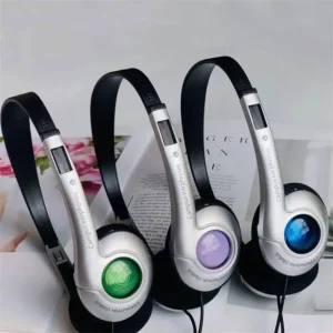 CD Fashion Retro Headset Classic Wired Headphone Over Ear Earbud 3.5mm Type C Millennium Wind Vintage
