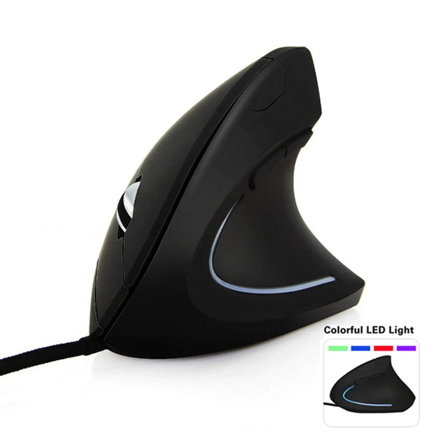 Ergonomic Mouse High Precision Optical Vertical Mouse Adjustable DPI 1200 2000 3600 USB Wired Computer Mouse Suitable for any comp